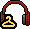 Icon H for Habbo Headphones