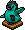 Icon Bébé Pingouin Turquoise